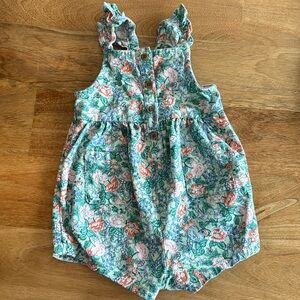 Old Navy garden print romper 6-12M